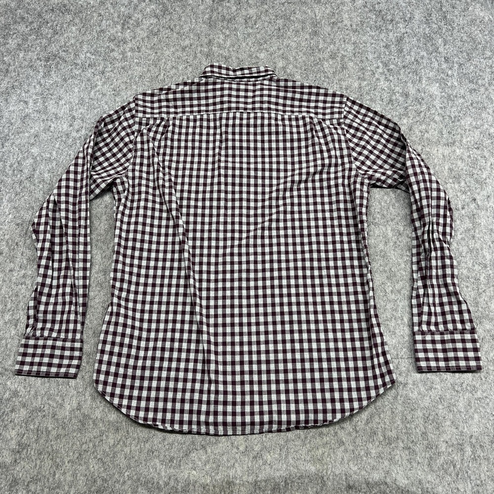 Bonobos Shirt Mens L Purple Gray Check Slim Fit Long Sleeve Button Down Preppy - Picture 2 of 16